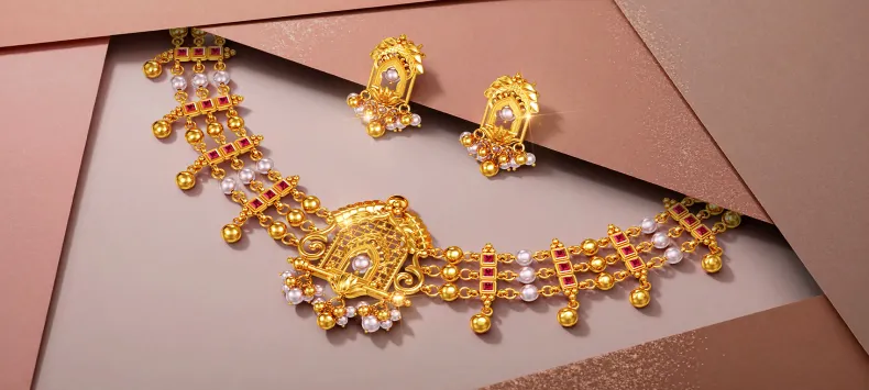 Gold Jewellery Set